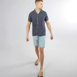 Herre Luke Resort Kortærmet Skjorte Sky Captain