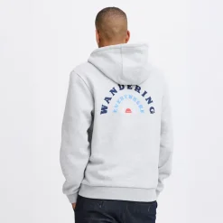 Herre lynlås hoodie Stone Mix