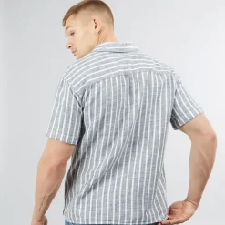 Herre Mads Kortærmet Skjorte Himmelkaptajn