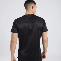 Herre Malbory Venstre Bryst T-Shirt Sort