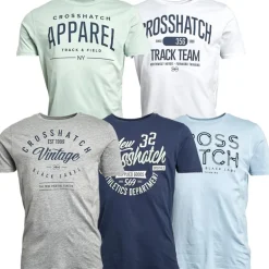 Herre Mantore Fem Pakke Printede T-shirts Assorterede
