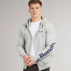 Herre Maslow 22 Lynlås Trøje Grå Melange