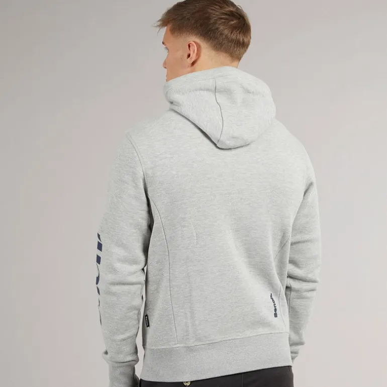 Herre Maslow 22 Lynlås Trøje Grå Melange