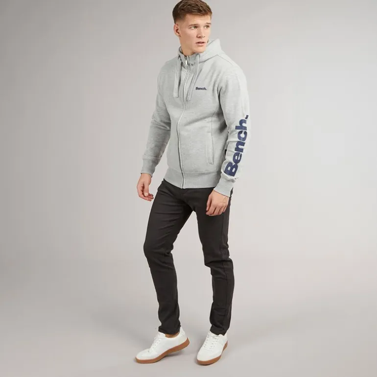 Herre Maslow 22 Lynlås Trøje Grå Melange