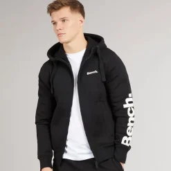 Herre Maslow 22 Zip Through Hoodie Sort