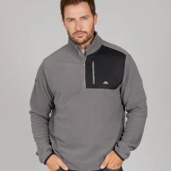 Herre Mcgeechan 1 /​ 2 Zip Micro Fleece Mellem Grå