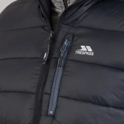 Herre Mikail Mikro Polstret Hættetrøje Sort