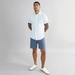 Herre Miles Kortærmet Skjorte Hvid