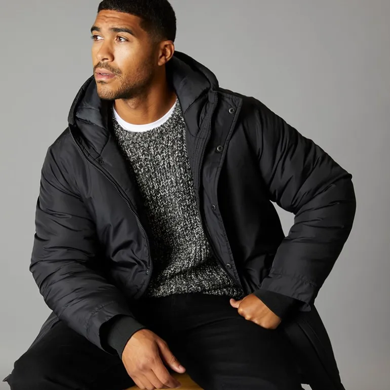 Herre Parka Jakke Sort