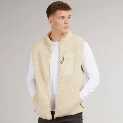 Herre Pile Vest Beige