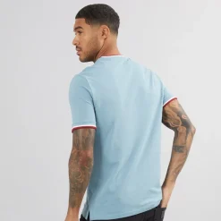 Herre Pique Ringer T-shirt Petrol