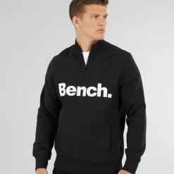 Herre Plinth Spots 1/​4 Zip Funnel Neck Sweatshirt Sort