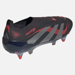 Herre Predator Elite LL Snørebåndsløse Stealth Victory Pack SG Blød Bund Fodboldstøvler Core Black/​Grey Four/​Lucid Red