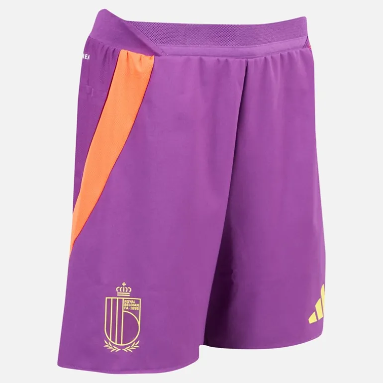 Herre RBFA Belgien 24/25 Autentiske udebane shorts Glory Purple