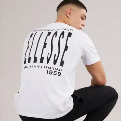 Herre Retanna Ryg Logo T-shirt Hvid/​Sort