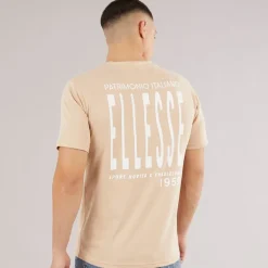 Herre Retanna Ryg Logo T-shirt Natural