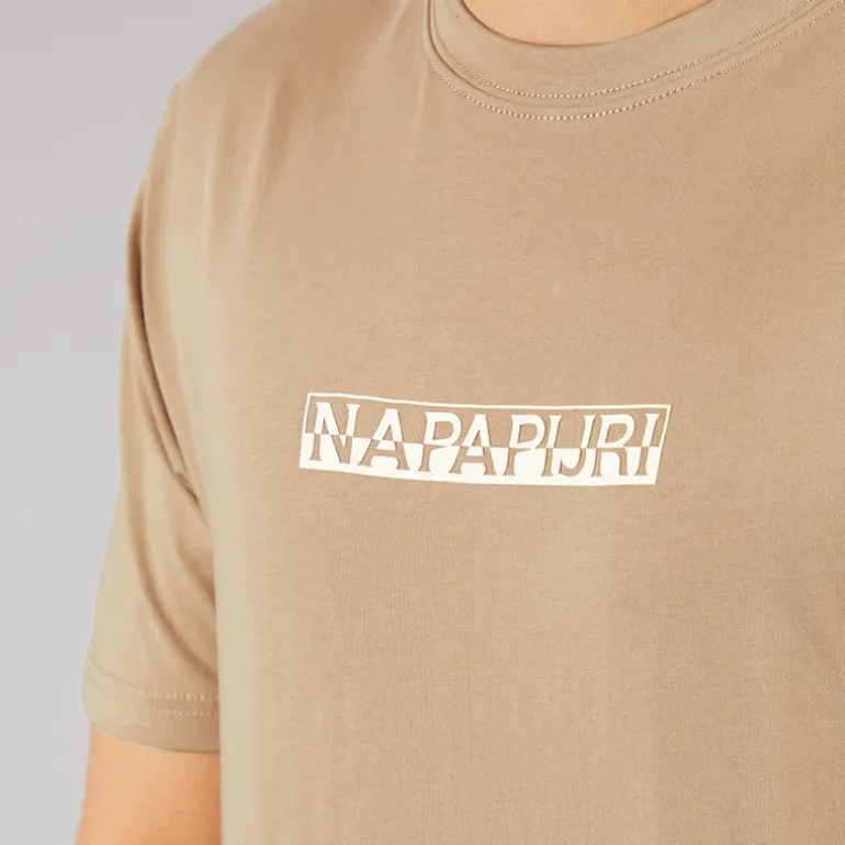 Herre Rift Ryg Grafik T-shirt Beige Rocky