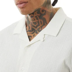 Herre Ripley Skjorter med korte ærmer Hvid