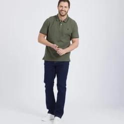 Herre River Kortærmet poloer kakigrøn