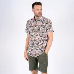 Herre Rolf Kortærmet Skjorte Lys Army