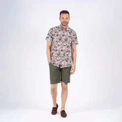 Herre Rolf Kortærmet Skjorte Lys Army