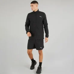 Herre Run Favorit Vævet Løbejakke Sort