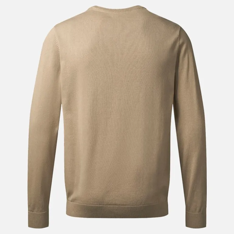 Herre Rund Hals Ellison Strik Sweater Silver Mink