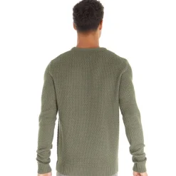 Herre Rundhals Trøje Oliven