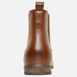 Herre s PU Chelsea Støvler Tan