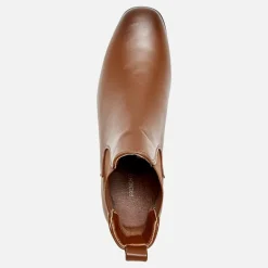 Herre s PU Chelsea Støvler Tan