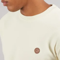 Herre Salupe Sweatshirt Hvid Asparges