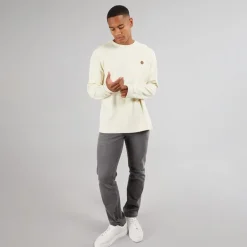 Herre Salupe Sweatshirt Hvid Asparges