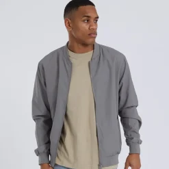 Herre Sanjay Bomberjakke Lysegrå