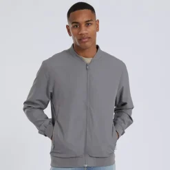 Herre Sanjay Bomberjakke Lysegrå