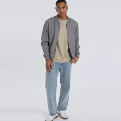 Herre Sanjay Bomberjakke Lysegrå