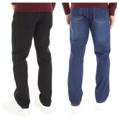Herre Sazzi To-pak Straight Fit Jeans Sort/​Mørk Vask