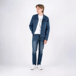 Herre Sebb Jeans Med Lige Ben Blå