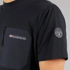 Herre Selk Lomme T-shirt Sort