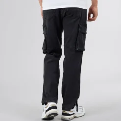 Herre Serian Cargo Jeans Vasket Sort