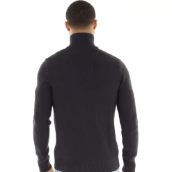 Herre Shane Strikket Trøje Blå Blazer