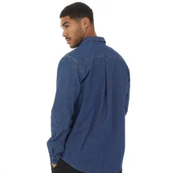 Herre Skjorte med Knapper Denim