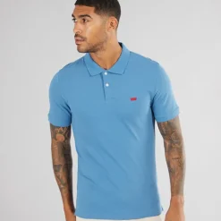 Herre Slim Polo Shirt Federal Blue