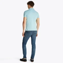 Herre Slim Polo Tradewinds Aqua