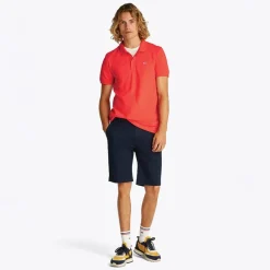 Herre Slim Stolpelukning Polo Bright Vermillion