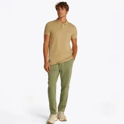 Herre Slim Stolpelukning Polo Relic Tan