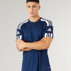 Herre Squadra 21 T Shirt Team Navy Blue/​Hvid