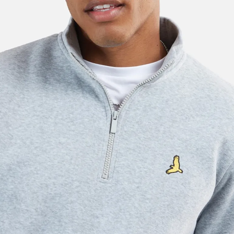 Herre Stilgar To Pakke 1/4 Lynlås Sweatshirts Sort/Grå