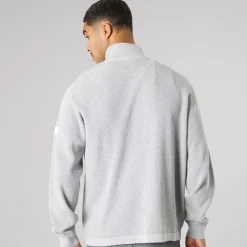 Herre strik pullover sweater Light Grey Melange