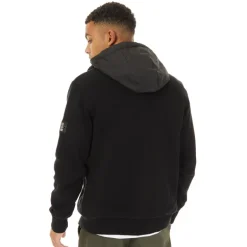 Herre Strikket Hoodie Sort