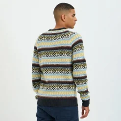 Herre striktrøje Sort